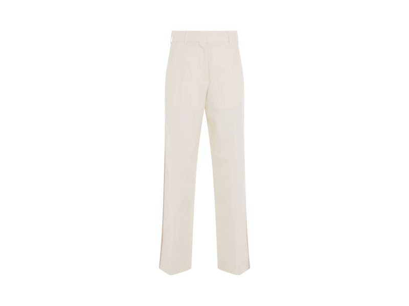 Palm Angels Knit Tape Suit Pants White