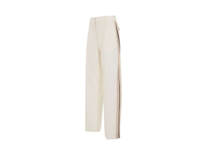 Palm Angels Knit Tape Suit Pants White