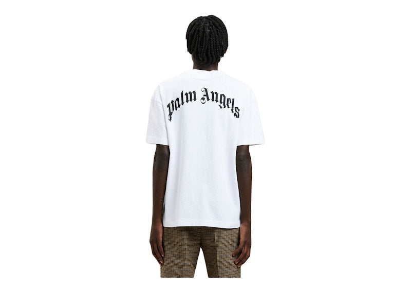 Palm Angels Leopard Banana Classic T-Shirt White/Yellow