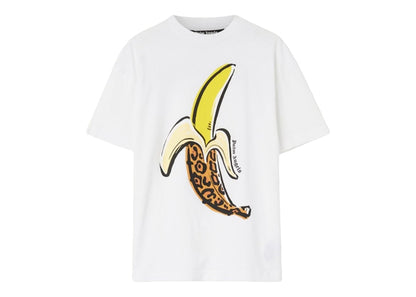 Palm Angels Leopard Banana Classic T-Shirt White/Yellow