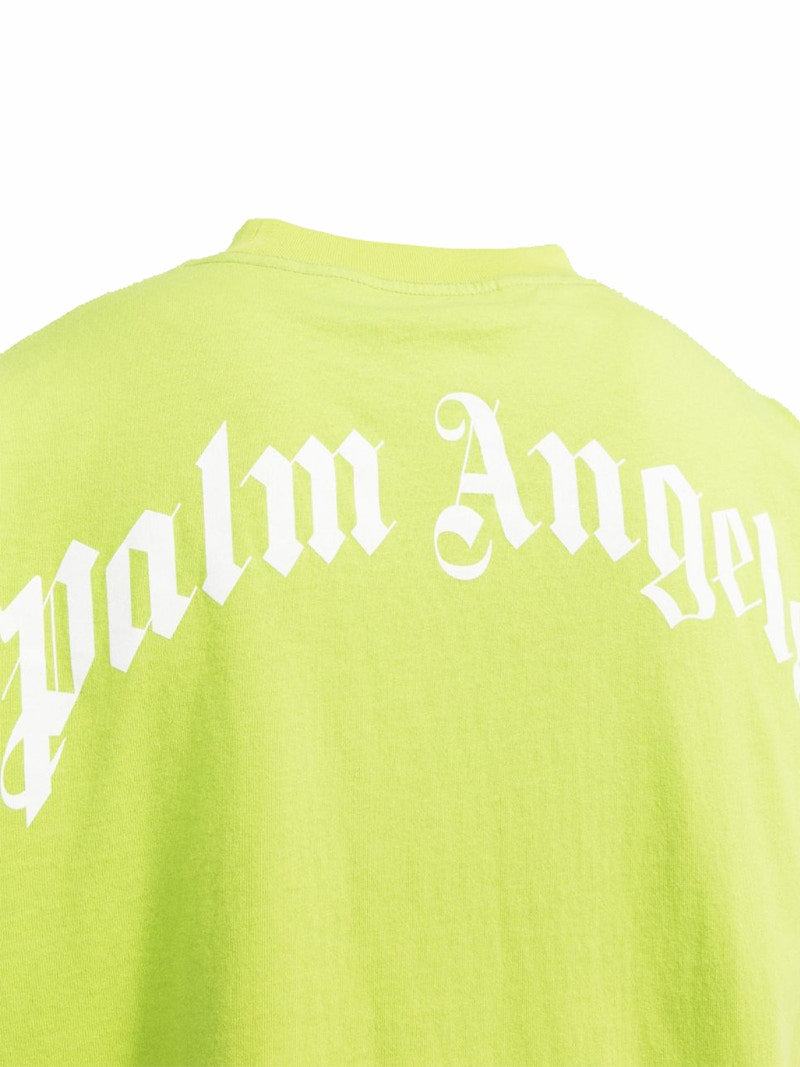 Palm Angels Leopard Bear T-Shirt Lime Green/Brown