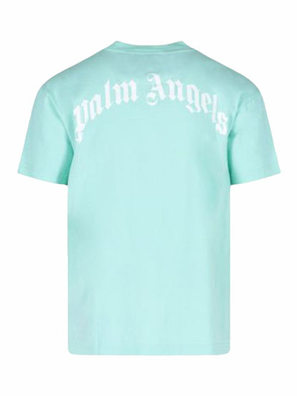 Palm Angels Leopard Bear T-Shirt Seafoam/Brown