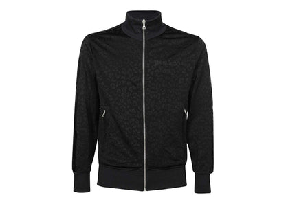Palm Angels Leopard Track Jacket Black