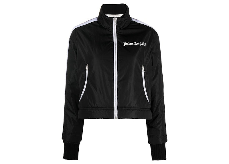 Palm Angels Lightweight Cropped Puffer Jacket Black