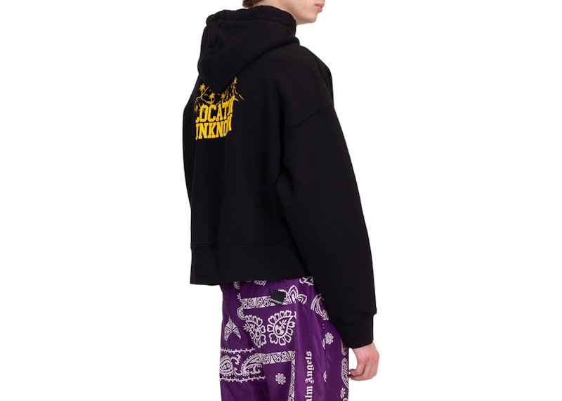 Palm Angels Location Unknown Hoodie Black/Yellow