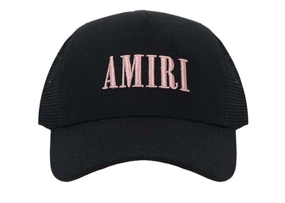 AMIRI Logo-Detailed Canvas/Mesh Baseball Cap Black