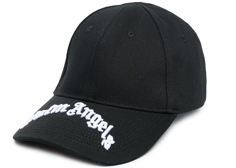 Palm Angels Logo-Embroidered Baseball Cap Black
