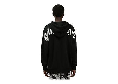 Palm Angels Logo Hoodie Black/White