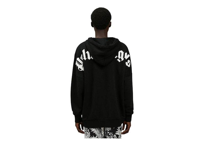 Palm Angels Logo Hoodie Black/White
