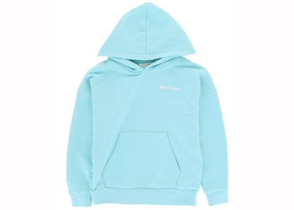 Palm Angels Logo Hoodie Blue