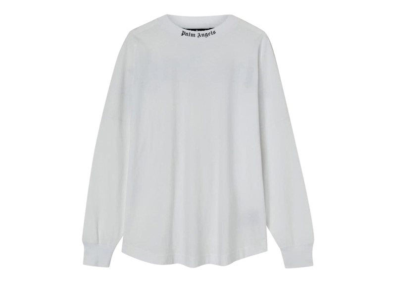 Palm Angels Logo L/S T-Shirt White/Black