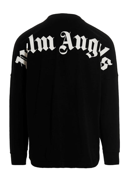 Palm Angels Logo Mock Neck Longsleeve T-Shirt Black/White