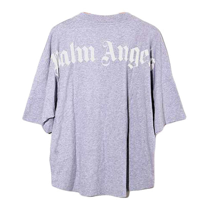 Palm Angels Logo Over Tee Grey