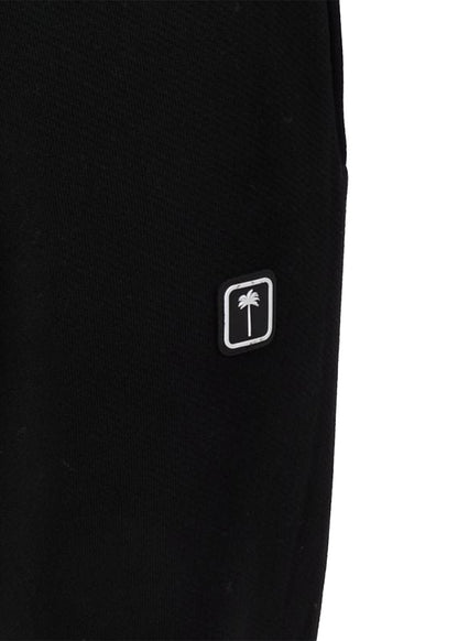 Palm Angels Logo Patch Drawstring Track Pants Black/White