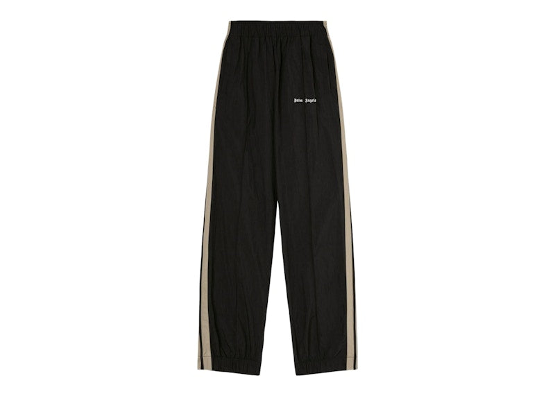 Palm Angels Logo-Print Side-Stripe Track Pants Black