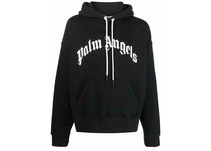 Palm Angels Logo-Print Sweatshirt Black/White