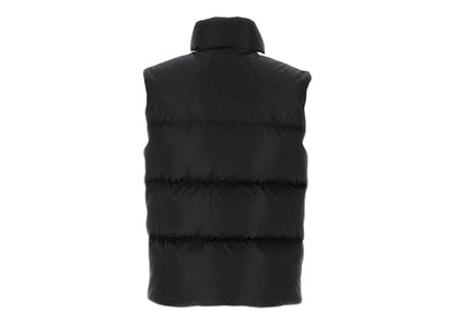 Palm Angels Logo Printed Padded Gilet Black/White