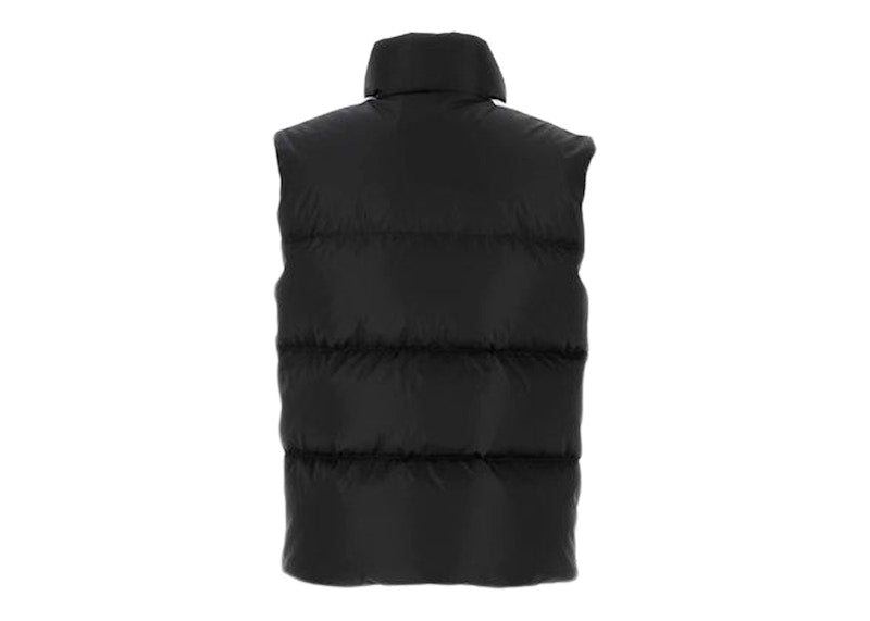 Palm Angels Logo Printed Padded Gilet Black/White