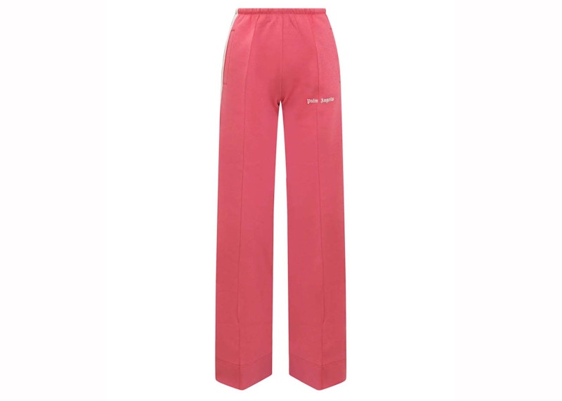 Palm Angels Logo Printed Side Stripe Pants Pink