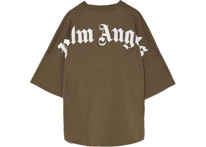 Palm Angels Logo T-shirt Military Green