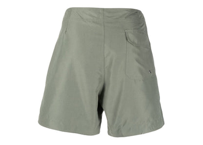 Palm Angels Logo-embroidered Side Stripe Swim Shorts Military Green
