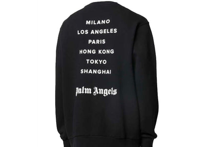 Palm Angels Los Angeles Logo Sprayed Sweatshirt Black