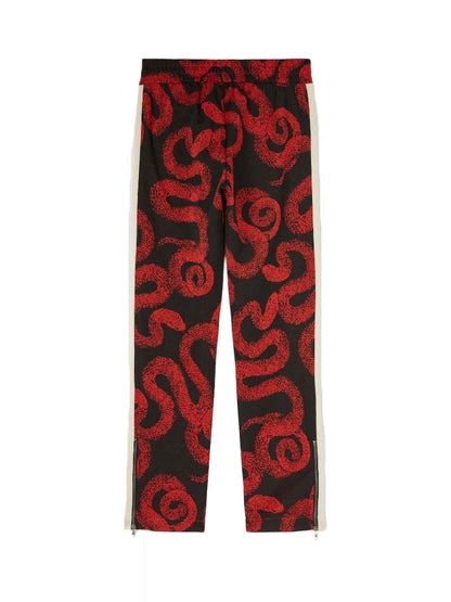 Palm Angels Lunar New Year Snake Track Pants Red/Black