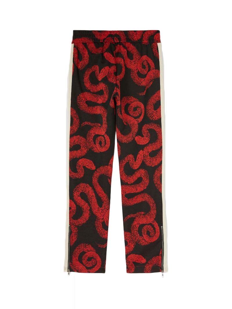 Palm Angels Lunar New Year Snake Track Pants Red/Black