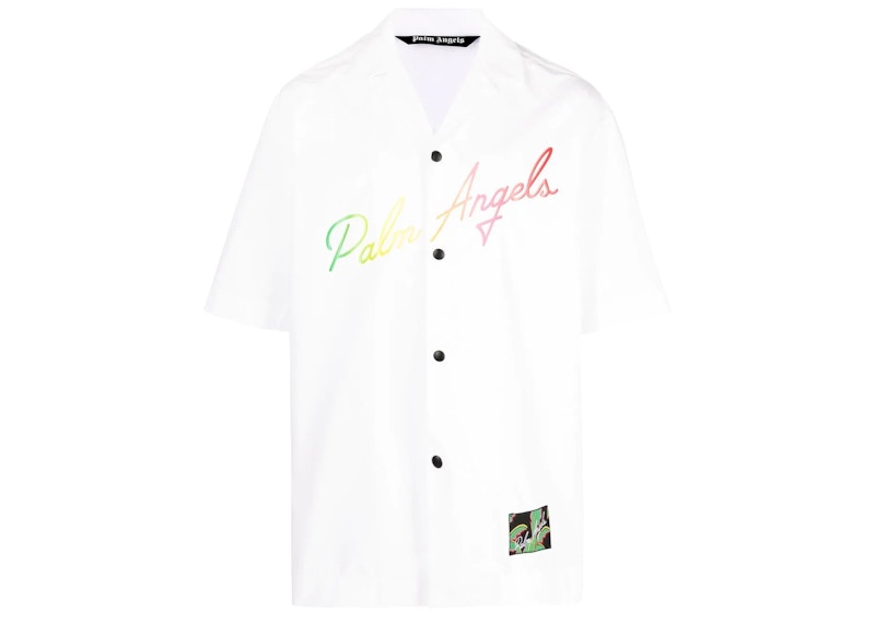 Palm Angels Miami Bowling Shirt White