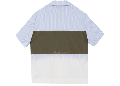 Palm Angels Military Bowling Shirt Blue