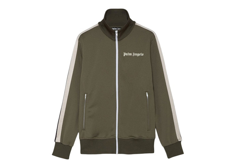 Palm Angels Military Track Jacket Military/Off White