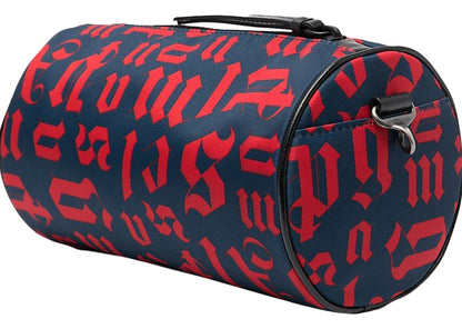 Palm Angels Monogram Print Shoulder Bag Blue/Red