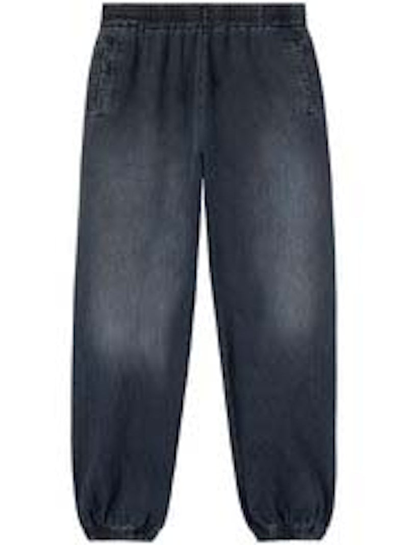 Palm Angels Monogram Series Washed Sweat Pants Black