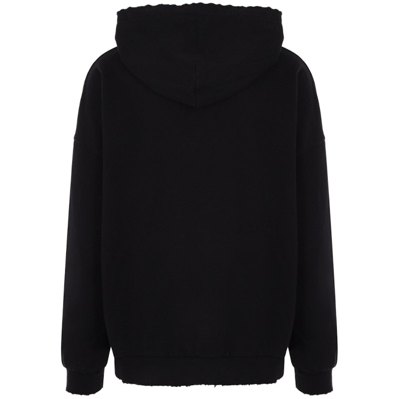 Palm Angels Monogram Statement Logo Hoodie Black