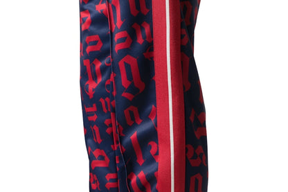 Palm Angels Monogram Straight Fit Track Pants Blue/Red