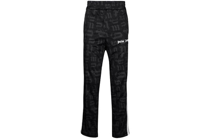 Palm Angels Monogram Track Pants Black/White