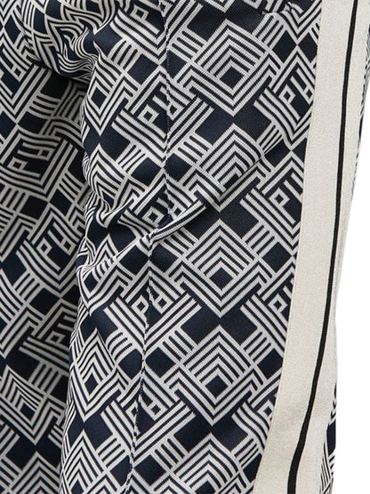 Palm Angels Monogram Track Pants Navy Blue/Off White