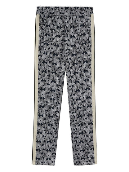 Palm Angels Monogram Track Pants Navy Blue/Off White