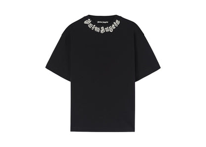Palm Angels Neck Logo T-shirt Black/White