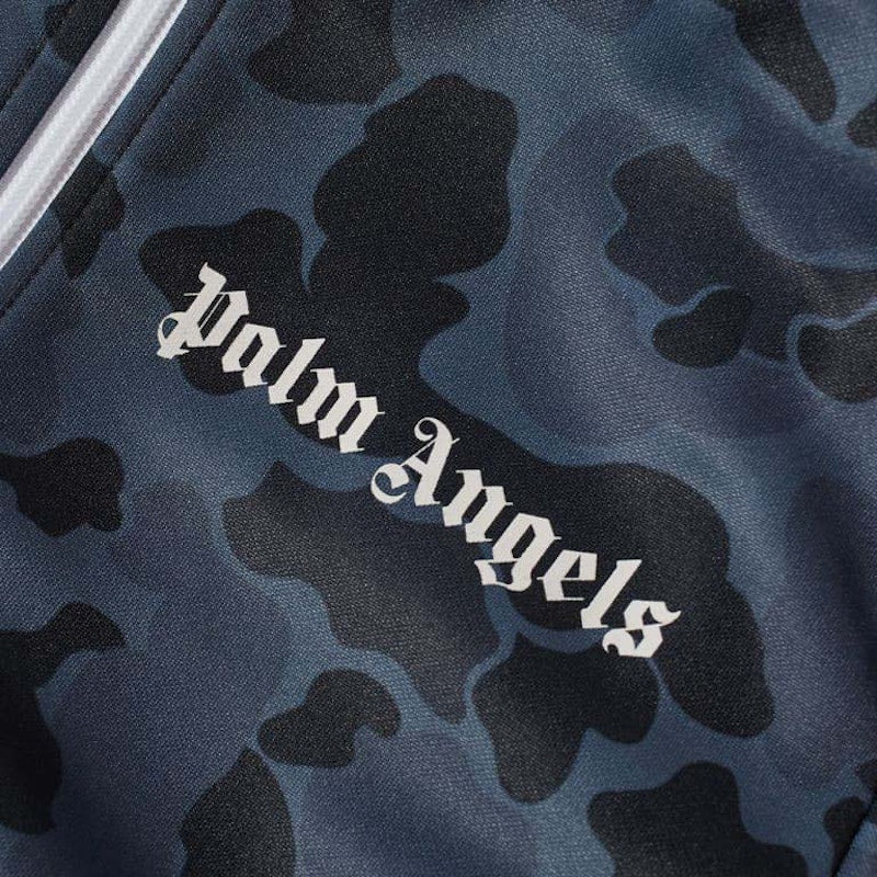 Palm Angels Night Camo Track Jacket Black/White