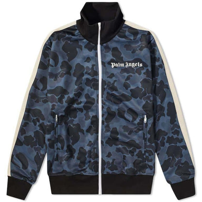 Palm Angels Night Camo Track Jacket Black/White