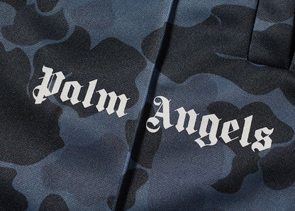 Palm Angels Night Camp Track Shorts Black/Grey/White