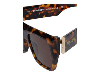 Palm Angels Niland Sunglasses Havana Brown (PERI052S24PLA0016064)
