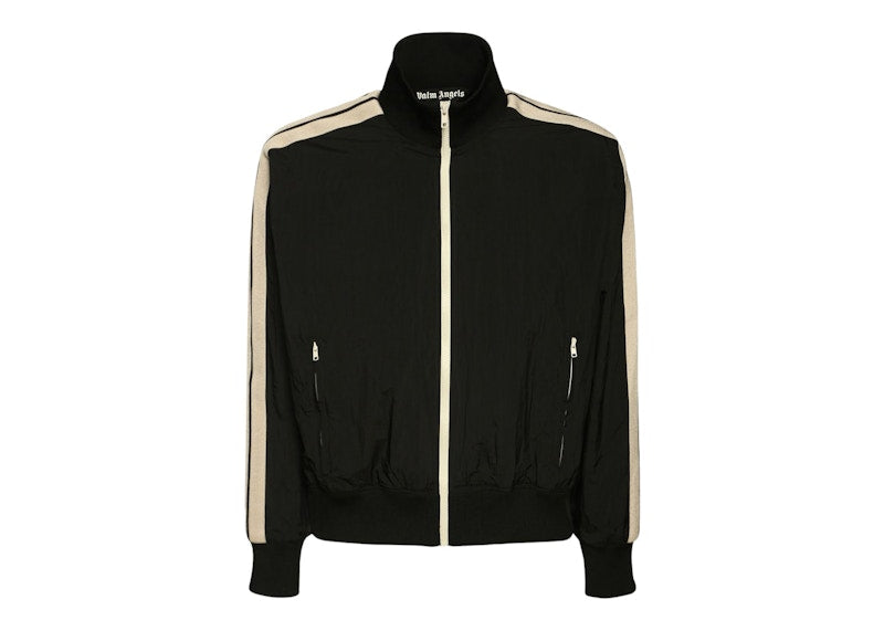Palm Angels Nylon Track Jacket Black/Off-White