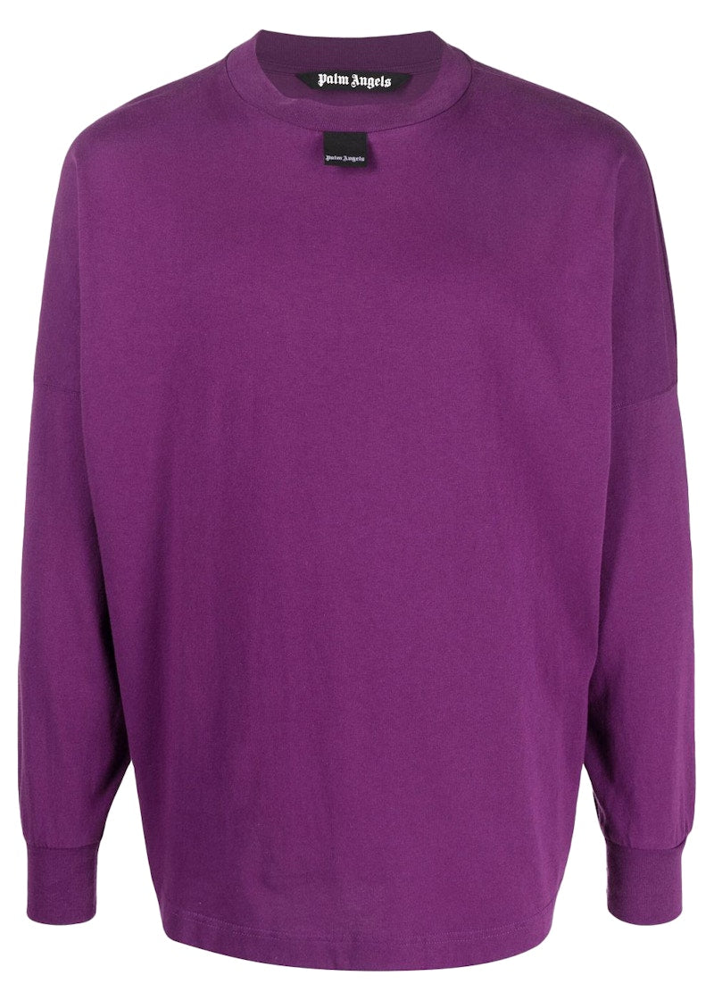 Palm Angels Oversized Blurry Logo Long-Sleeve T-Shirt Purple/Black