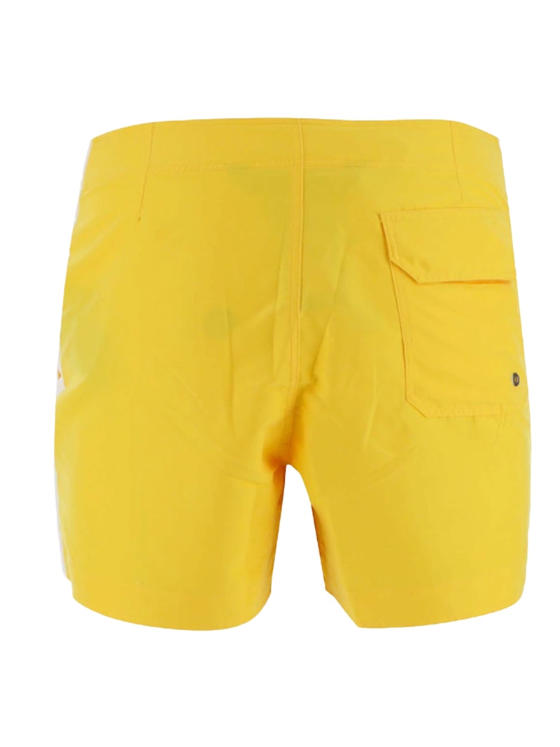 Palm Angels PA Monogram Embroidered Swim Shorts Yellow/White