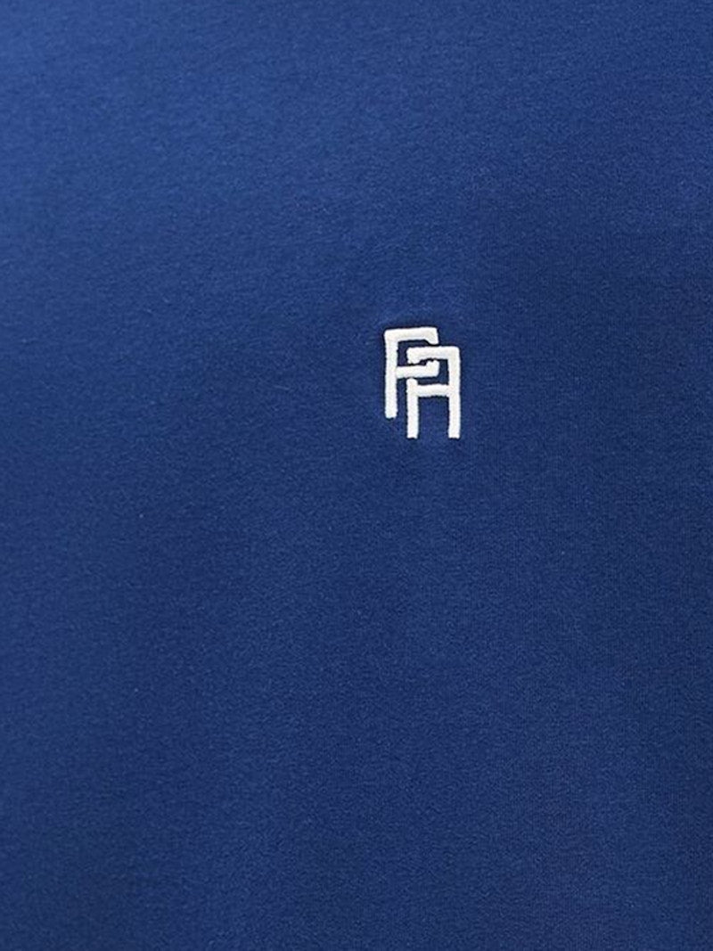 Palm Angels PA Monogram Embroidered T-Shirt Navy Blue/White