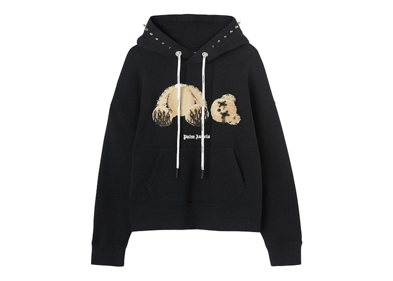 Palm Angels PA Punk Bear Hoodie Black/Brown