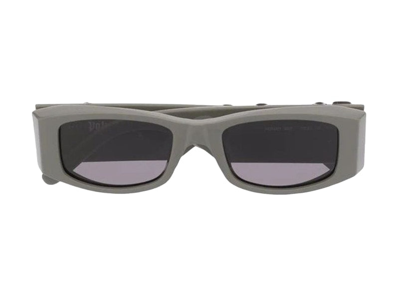 Palm Angels PA01 Rectangle Frame Sunglasses Military Green/Dark Grey (PERI001Y21PLA0015607)