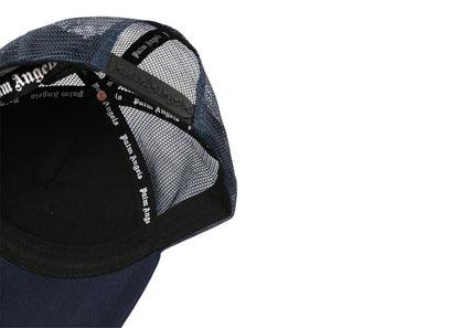 Palm Angels Pa League Trucker Cap Navy Blue